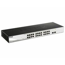 Управляемый коммутатор 26 портов D-Link DGS-1210-26/ FL2A (24х1Гбит/ с, 2хSFP) 2 уровня