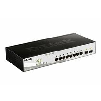 Управляемый PoE-коммутатор 10 портов D-Link DGS-1210-08P/ G3A (8х1Гбит/ с, 2хSFP, 8хPoE, PoE‑бюджет 65 Вт) 2 уровня