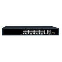 Неуправляемый POE-коммутатор 19 портов NetLan NLS-1119P (16x100Мбит/ с 3x1Гбит/ с, 1xSFP, 16xPOE, PoE‑бюджет 250 Вт) корпус - металл