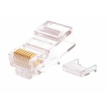 Коннектор RJ-45 Cat5e 50 микрон, неэкранированный, со вставкой, Nikomax (NMC-RJ88RZ50UD2-100) упаковка 100 шт