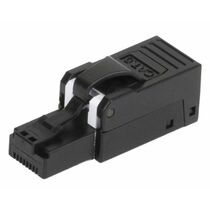 Коннектор RJ-45 Cat6, 50 микрон, неэкранированный, самозажимной, полевой, Nikomax (NMC-RJ88UE2-SB-BK)