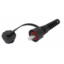 Коннектор RJ-45 индустриальный, Cat6 50 микрон, неэкранированный, IP67, Nikomax (NMC-RJ88RA50UE3-IS-BK)
