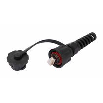 Коннектор RJ-45 индустриальный, Cat6 50 микрон, экранированный, IP67, Nikomax (NMC-RJ88RA50SE3-IS-BK)