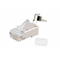 Коннектор RJ-45 Cat6 50 микрон, экранированный, со вставкой, с хвостовиком Nikomax (NMC-RJ88RZ50SE3-T-100) упаковка 100 шт