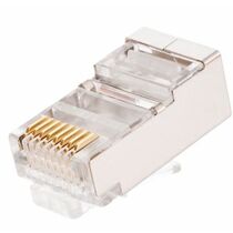 Коннектор RJ-45 Cat6 50 микрон, экранированный, Nikomax (NMC-RJ88RZ50SE1-100) упаковка 100 шт