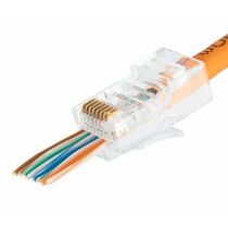 Коннектор RJ-45 Cat6 50 микрон, неэкранированный, сквозной, Nikomax (NMC-RJ88RZ50UE1-PT-100) упаковка 100 шт