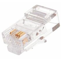 Коннектор RJ-45 Cat5e 6 микрон, неэкранированный, Nikomax (NMC-RJ84FZ06UD1-100) упаковка 100 шт