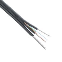 Кабель оптический FTTH, 8 волокон на проволоке, 0.9 кН, несущий элемент две стальных проволоки (FTTHS8-2)