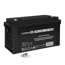 АКБ 12V 120Ah, ExeGate DTM 12120L для использования в ИБП