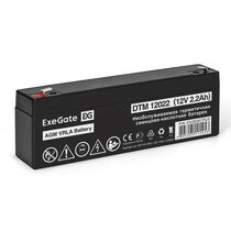 АКБ 12V 2.2Ah, ExeGate DTM  12022 для использования в ИБП