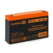 АКБ 6V 9Ah, ExeGate HR 6-9 для использования в ИБП