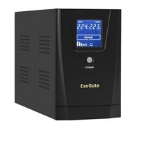 ИБП ExeGate SpecialPro Smart LLB-2000 2000ВА/ 1200Вт, 1хSchuko, 2хC13, AVR, USB, (Аккумулятор 12В/ 9Ah*2)