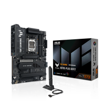 Материнская плата Asus AM5: TUF GAMING X870E-PLUS WIFI7 [X870E, 4*DDR5, 3*PCIx16, 1*PCIx1, 4*SATA3, 4*M2, 4*USB 2, 9*USB 3, HDMI, PS/ 2, ATX]