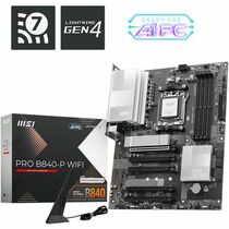 Материнская плата Msi sAM5: PRO B840-P WIFI [AMD B840, 4хDDR5, 5хPCIEx16, 4хSata3, 2хM.2, 6хUSB3, 6хUSB2, DVI-D, HDMI, ATX]