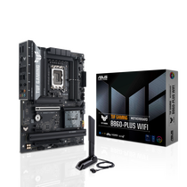 Материнская плата Asus LGA 1851: TUF GAMING B860-PLUS WIFI [Intel B860, 4*DDR5, 1*PCIe1, 2*PCIe16, 4*SATA3, 3*M.2, 2*USB2, 6*USB3, HDMI, DP, ATX]