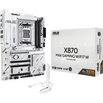 Материнская плата Asus AM5: X870 MAX GAMING WIFI7 W [X870, 4*DDR5, 4*PCI Ex16, 4*SATA3, 3*M.2, 6*USB 2, 4*USB3, HDMI, ATX]