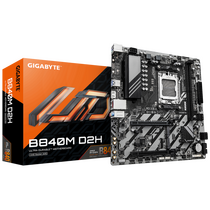 Материнская плата Gigabyte AM5: B840M D2H  [B840, 4хDDR5, 2хPCIe16, 4хSATA3, 2хМ2, 3xUSB 3, 4xUSB 2.0, HDMI, DP, Micro-ATX]