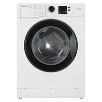 Стиральная машина фронт. Hotpoint NSS 6015 K белый, 6 кг, дисплей -да, глубина - 44 см, 1000 об/ мин