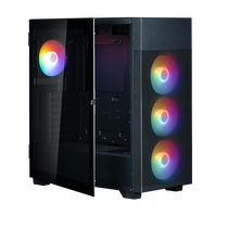Корпус Zalman Midi-Tower S5 NEO Black (без БП, Боковое стекло, Вентиляторы 120мм: 4xFRGB, ГхВхШ: 456x490x215, ) S5 NEO Black