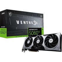 Видеокарта GeForce RTX 5060 Ti 8G VENTUS 3X OC MSI (8Gb, GDDR7, 128 bit, 1*HDMI, 3*DP) GeForce RTX 5060 Ti 8G VENTUS 3X OC