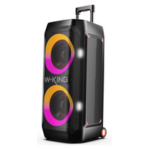 Портативная колонка напольная W-KING T12 270W, черный, Защита от влаги IPX6, BT, (T12)