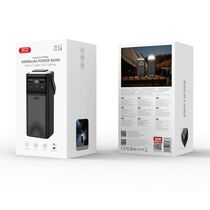 Внешний аккумулятор 50000mAh -XO- PR286, Выход USB-A PD22 x2, Выход USB-C PD18 x1, Выход USB-C PD20 x1, QC3.0, дисплей, пластик, черный
