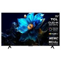 Телевизор 75" TCL 75P7K QLED, Google TV, 4K Ultra HD, 60 Гц, HDMI х3, USB х2, чёрный