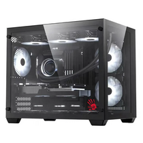 Корпус Bloody Mini-Tower BD-CC108 (без БП, Аквариум, ГхВхШ: 420x368x285, ) BD-CC108-BK