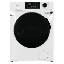 Стиральная машина с паром Midea MFC3712BSW40/ W белый, 7 кг, инвертор, дисплей -да, глубина - 40 см, 1200 об/ мин