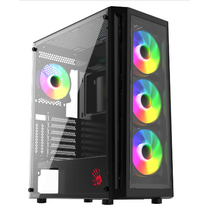 Корпус Bloody Midi-Tower BD-CC120F (без БП, Боковое стекло, Вентиляторы 120мм: 4xARGB, ГхВхШ: 385x480x205, ) BD-CC120F-BK