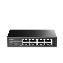Неуправляемый коммутатор 16 портов Cudy FS1016 ( 16x100Мбит/ с) корпус - металл