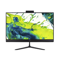 Моноблок Acer 23,8" N150 8Gb SSD512Gb Graphics Eshell GbitEth WiFi BT 60W клавиатура мышь Cam черный 1920x1080