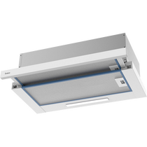 Встраиваемая телескопическая вытяжка EVELUX Tel 60 W белый (производительность - 670 м³/ ч)