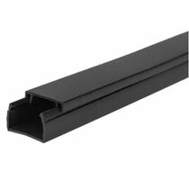 Короб ПВХ монтажный 25x25, Черный, Rexant (28-2525-8)  кратность заказа 2 метра