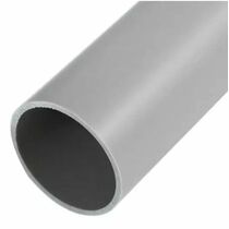 Труба гладкая жесткая ПВХ Ø50 мм, серая, Rexant (28-0050-1) кратность заказа 3 метра