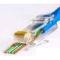 Коннектор RJ-45 Cat5e, неэкранированный, со сквозным отверстием, Netko (56213) упаковка 100 шт