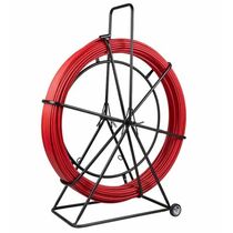 Протяжка кабельная (УЗК в тележке), стеклопруток, d=11,0мм, 250м, красная Rexant (47-1250)