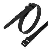 Стяжка нейлоновая с горизонтальным замком 180x6,0мм, черная (100 шт/ уп) Rexant (07-0186)