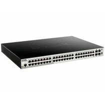 Управляемый PoE-коммутатор 52 порта D-Link DGS-1510-52XMP/ A2A (48х1Гбит/ с, 4хSFP+, 48хPoE, PoE‑бюджет 370 Вт) 2+ уровня; 740 Вт с DPS‑700