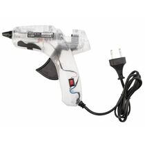 Пистолет клеевой, 60Вт, Ø11мм, прозрачный корпус, с кнопкой, Rexant (12-0107)