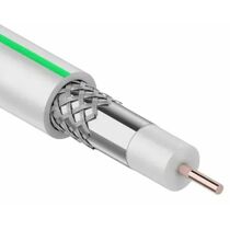 Кабель коаксиальный MARS 4K, Cu/ Al/ CuSn, 96%, 75Ом, бух.100м, Внутренний, белый Rexant (01-2501)