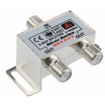 Делитель ТВx2 под F-разъем, 5-1000МГц, Silver (3 F-разъема в комплекте) Rexant (05-6101)