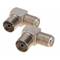 Переходник угловой гнездо F – гнездо TV ProConnect (05-4312-4) кратность заказа 10 шт