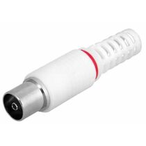 TV-разъем гнездо без пайки белый ProCconnect (05-2043-2) кратность заказа 100 шт