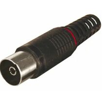 TV-разъем гнездо без пайки черный Rexant (05-2044) кратность заказа 100 шт