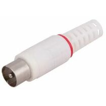 TV-разъем штекер без пайки белый ProConnect (05-2041-2) кратность заказа 100 шт