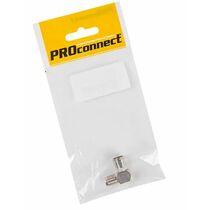 Переходник антенный, (гнездо F - гнездо TV), угловой, 1 шт. ProConnect (05-4312-4-7)
