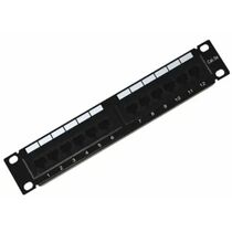 Панель коммутационная 10", 1U, 12 портов UTP, RJ-45, CAT 5e Rexant (04-0025)