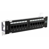 Панель коммутационная настенная, 12 портов, UTP, RJ-45, CAT 5e Rexant (04-0020)