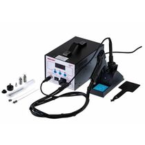 Паяльная станция (паяльник + демонт. паяльник), модель R048, цифровая, 200-480°C, LED дисплей Rexant (12-0735)